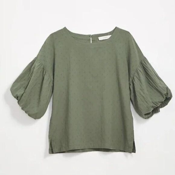 LOFT Tops - LOFT‎ Balloon Sleeve Top - Size L - NWT